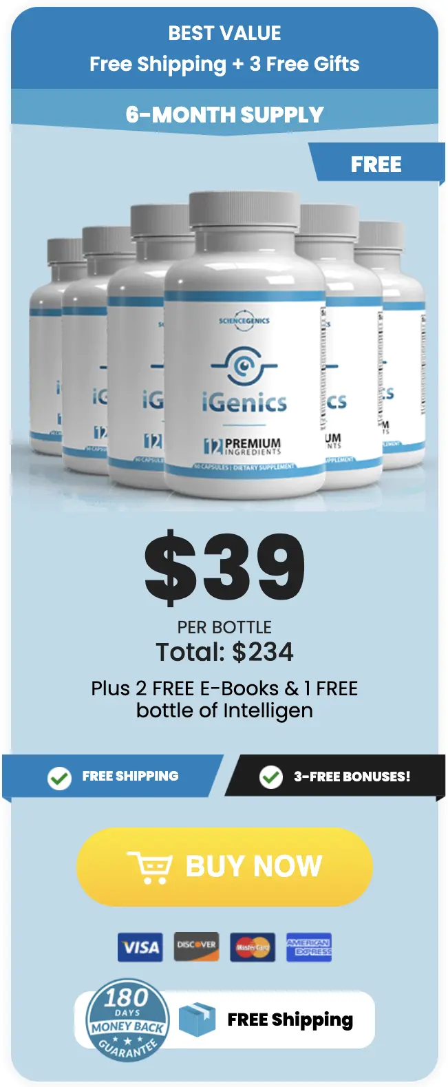 iGenics Buy Six Bottles