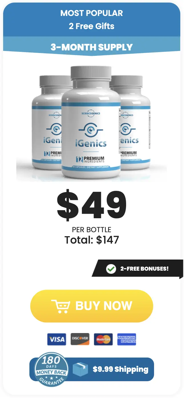 iGenics Buy Three Bottles